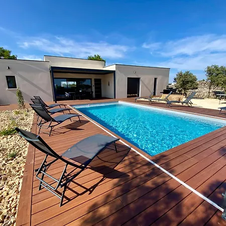 Moderne Piscine Privative Hauteurs De 别墅 尼姆